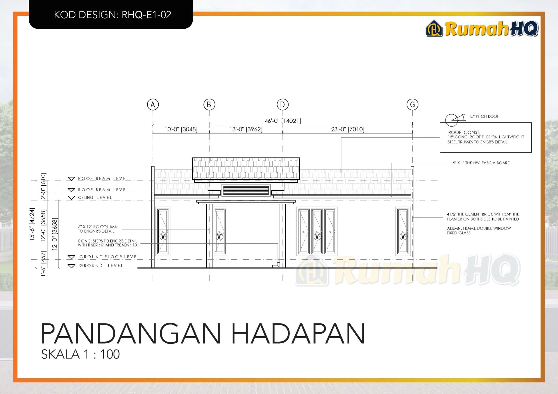 Rekabentuk Design Rumah RHQ E1 02 10