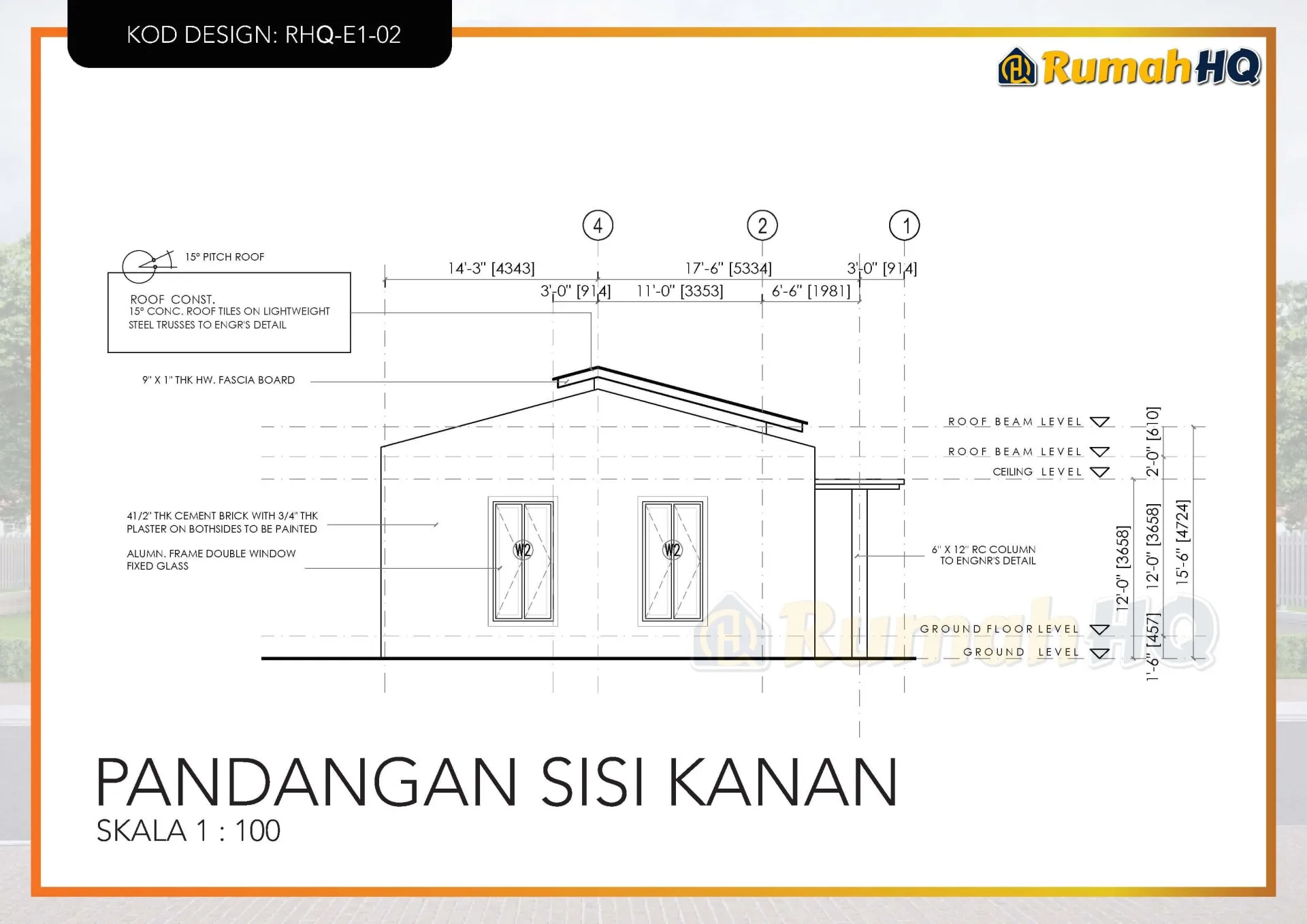 Rekabentuk Design Rumah RHQ E1 02 11