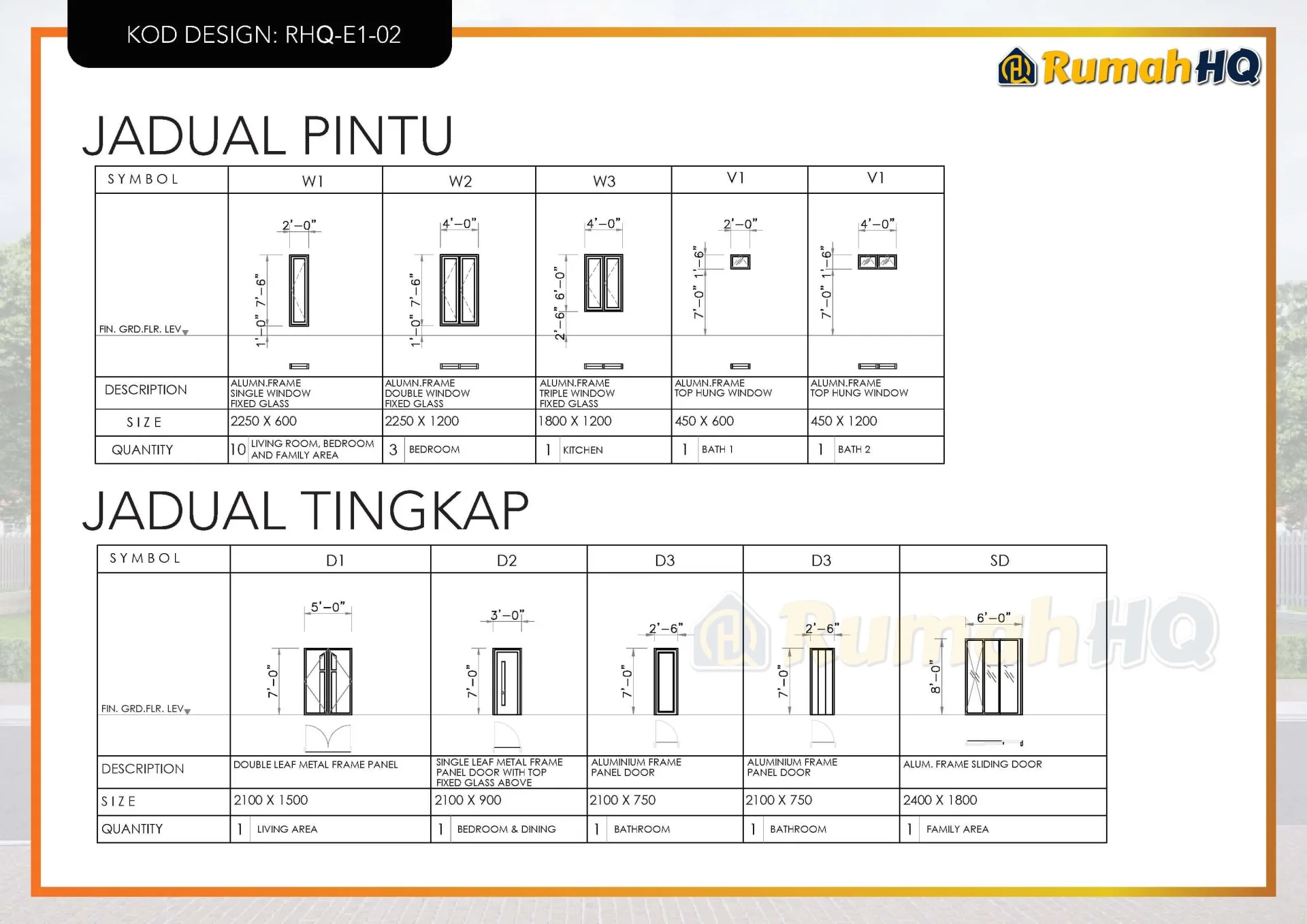 Rekabentuk Design Rumah RHQ E1 02 14