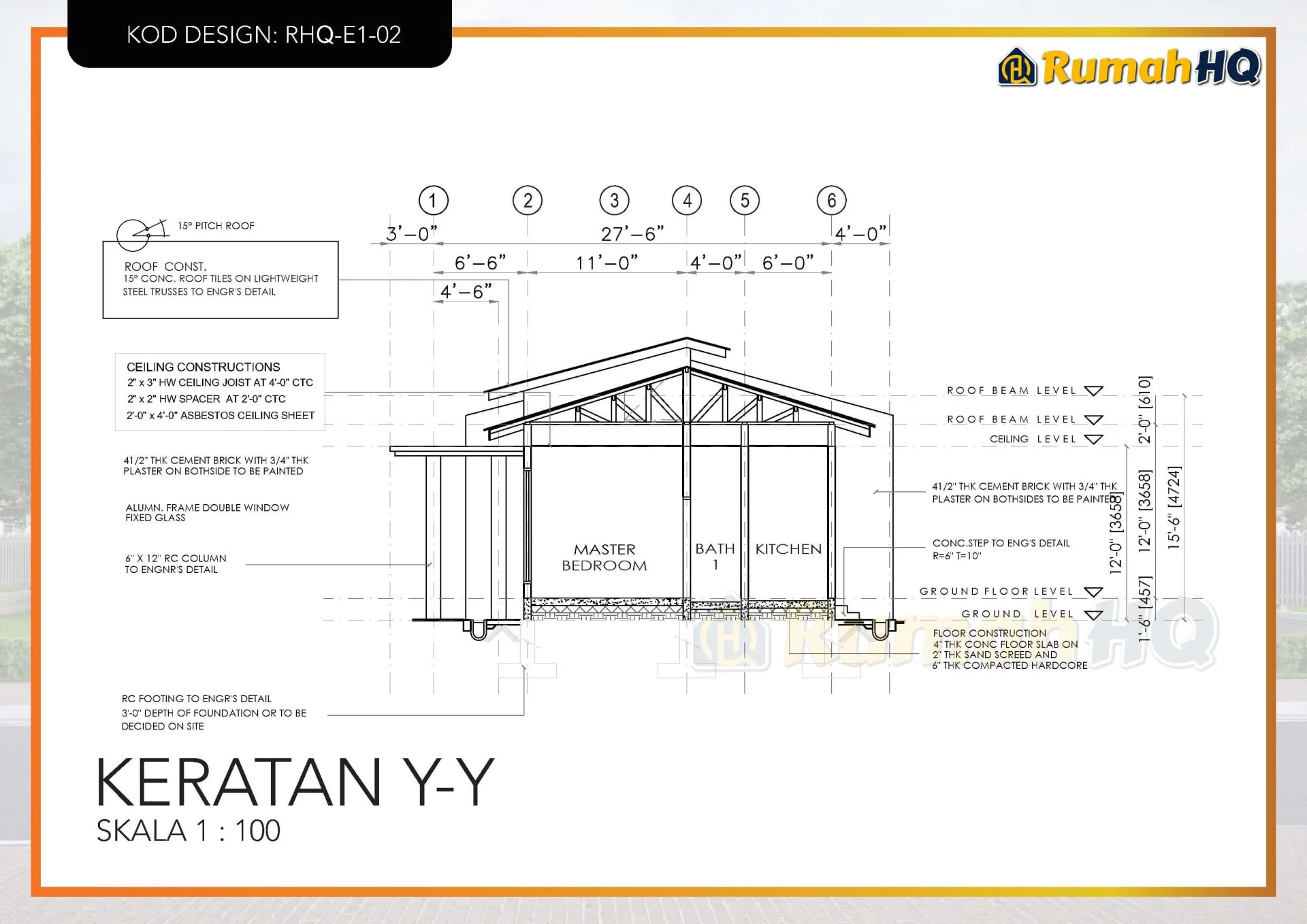 Rekabentuk Design Rumah RHQ E1 02 9