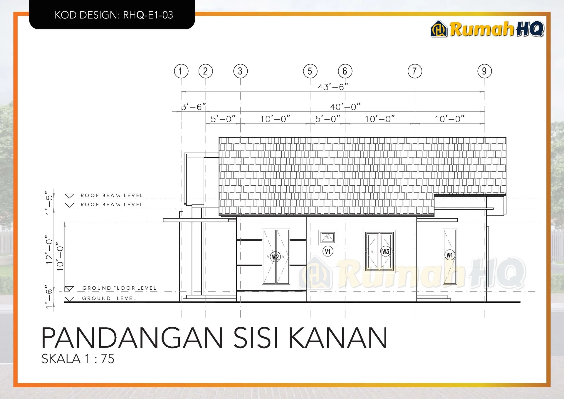 Rekabentuk Design Rumah RHQ E1 03 11