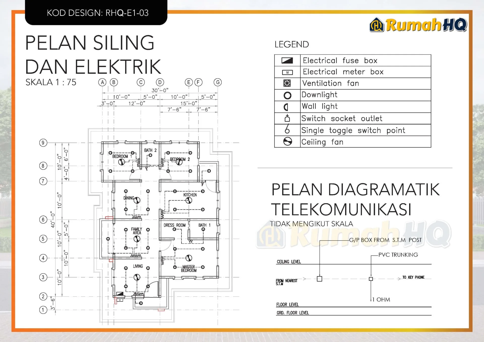 Rekabentuk Design Rumah RHQ E1 03 15