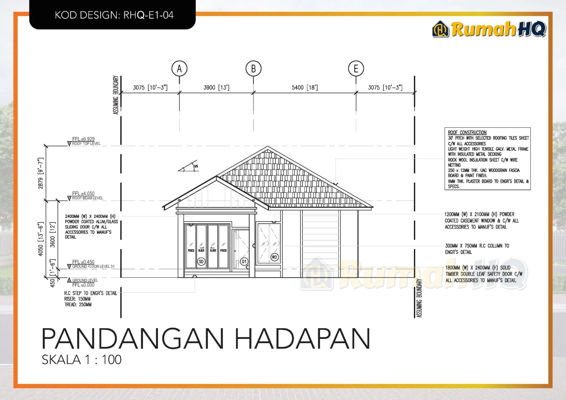 Rekabentuk Design Rumah RHQ E1 04 10