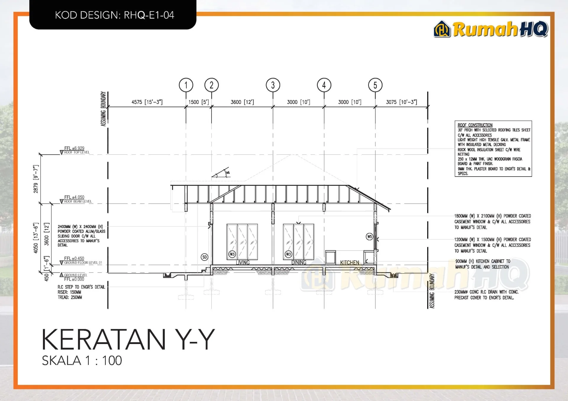 Rekabentuk Design Rumah RHQ E1 04 9