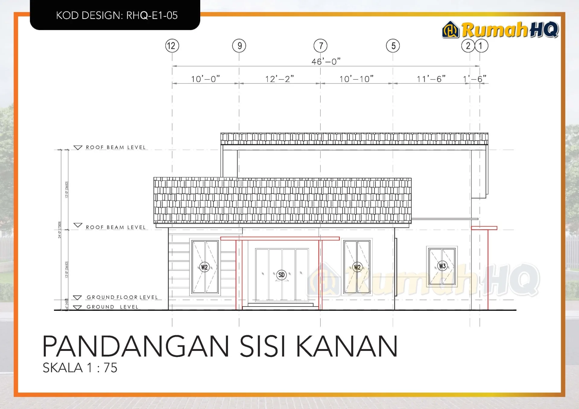 Rekabentuk Design Rumah RHQ E1 05 11