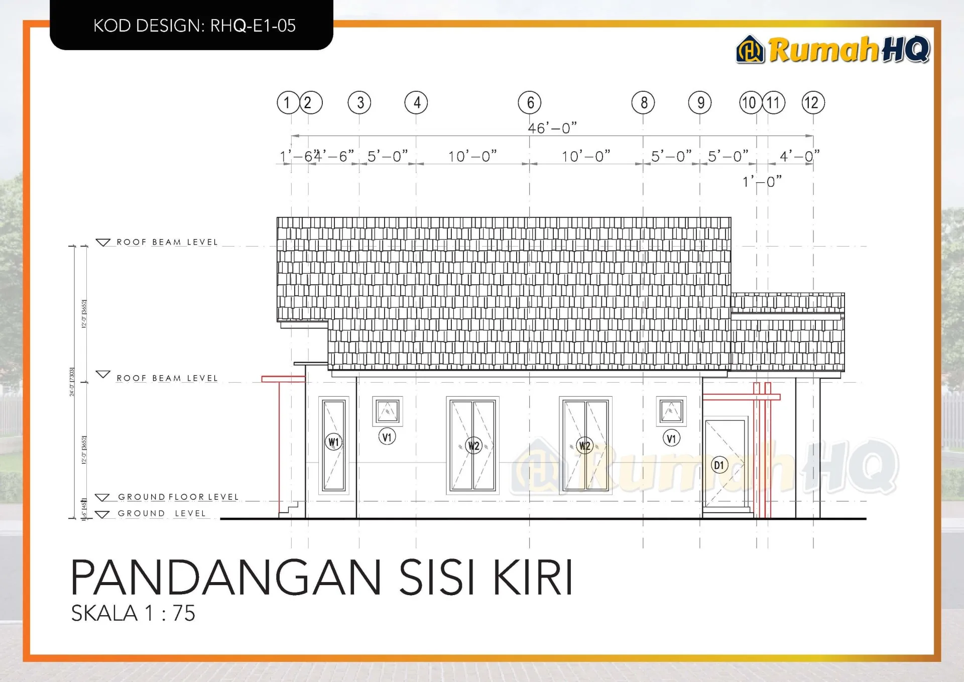 Rekabentuk Design Rumah RHQ E1 05 13