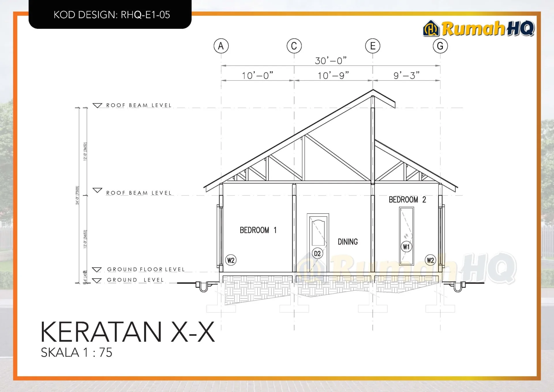 Rekabentuk Design Rumah RHQ E1 05 8