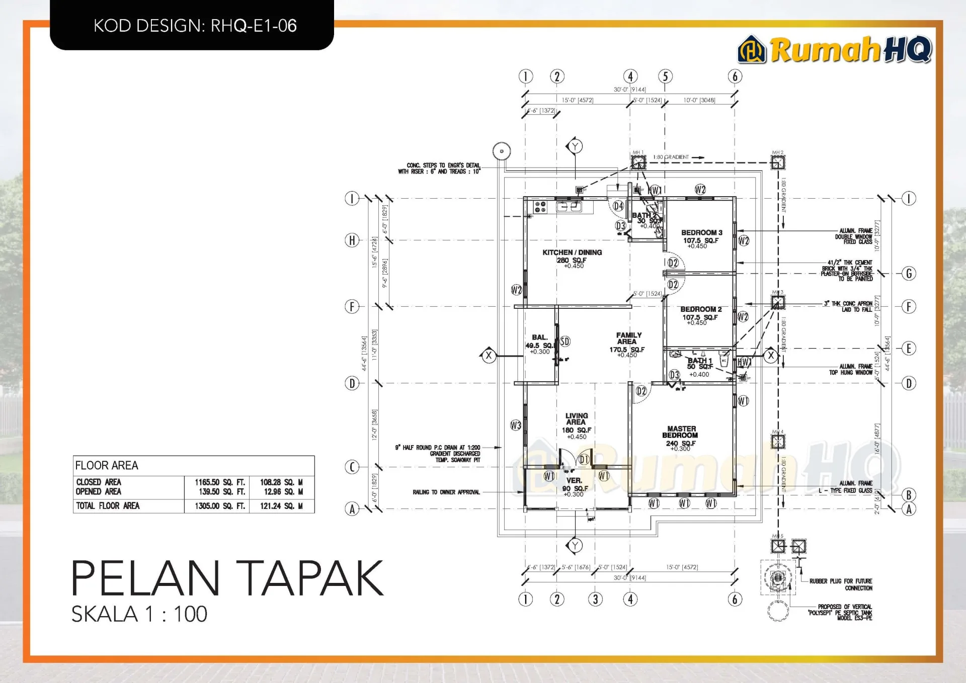 Rekabentuk Design Rumah RHQ E1 06 6