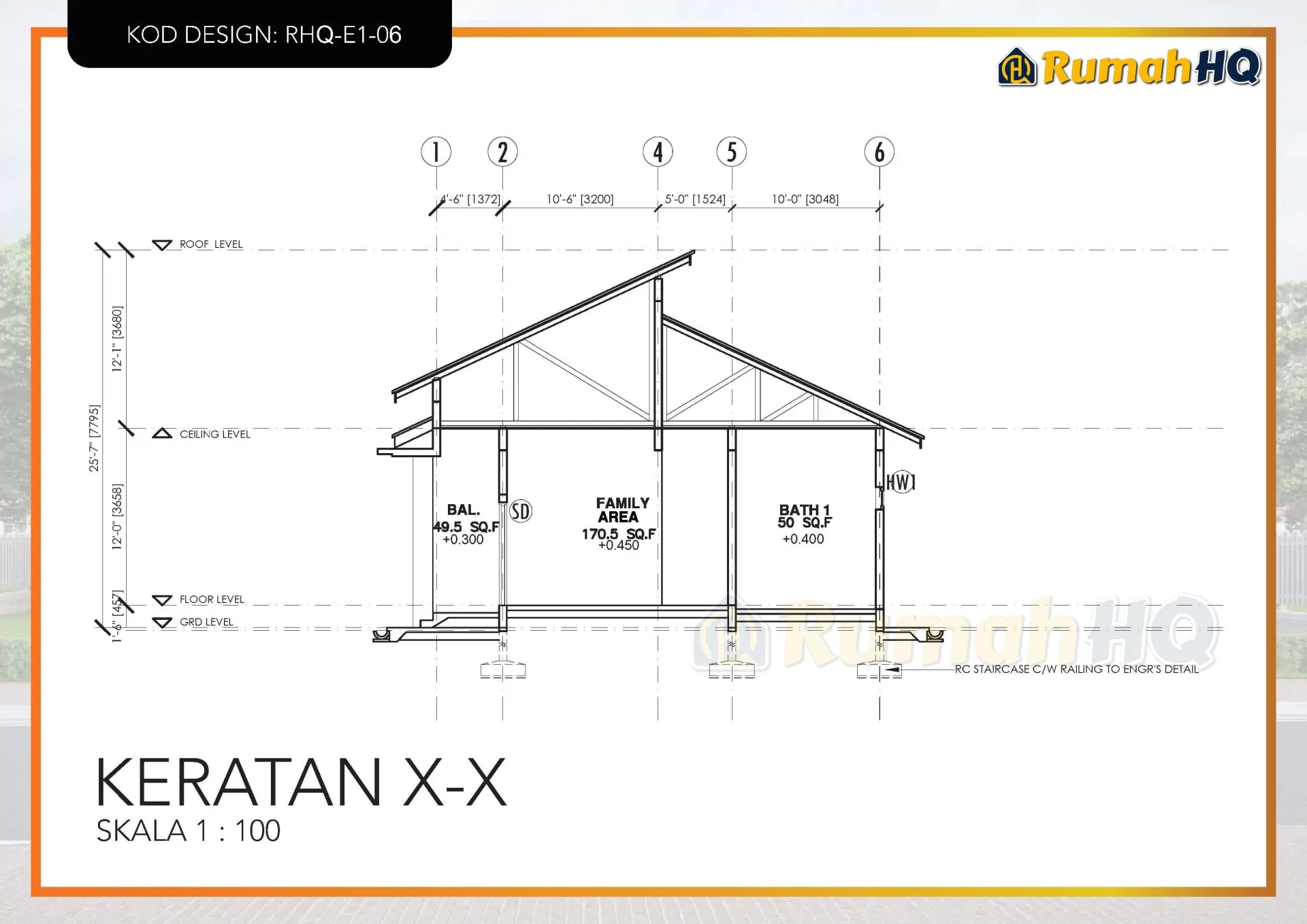 Rekabentuk Design Rumah RHQ E1 06 8