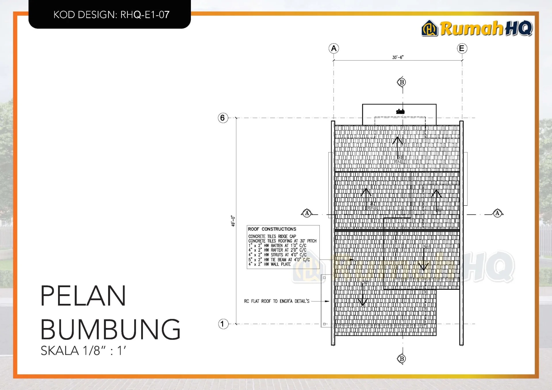 Rekabentuk Design Rumah RHQ E1 07 7