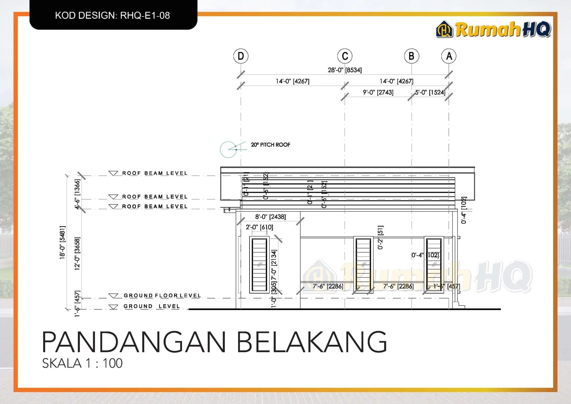 Rekabentuk Design Rumah RHQ E1 08 12