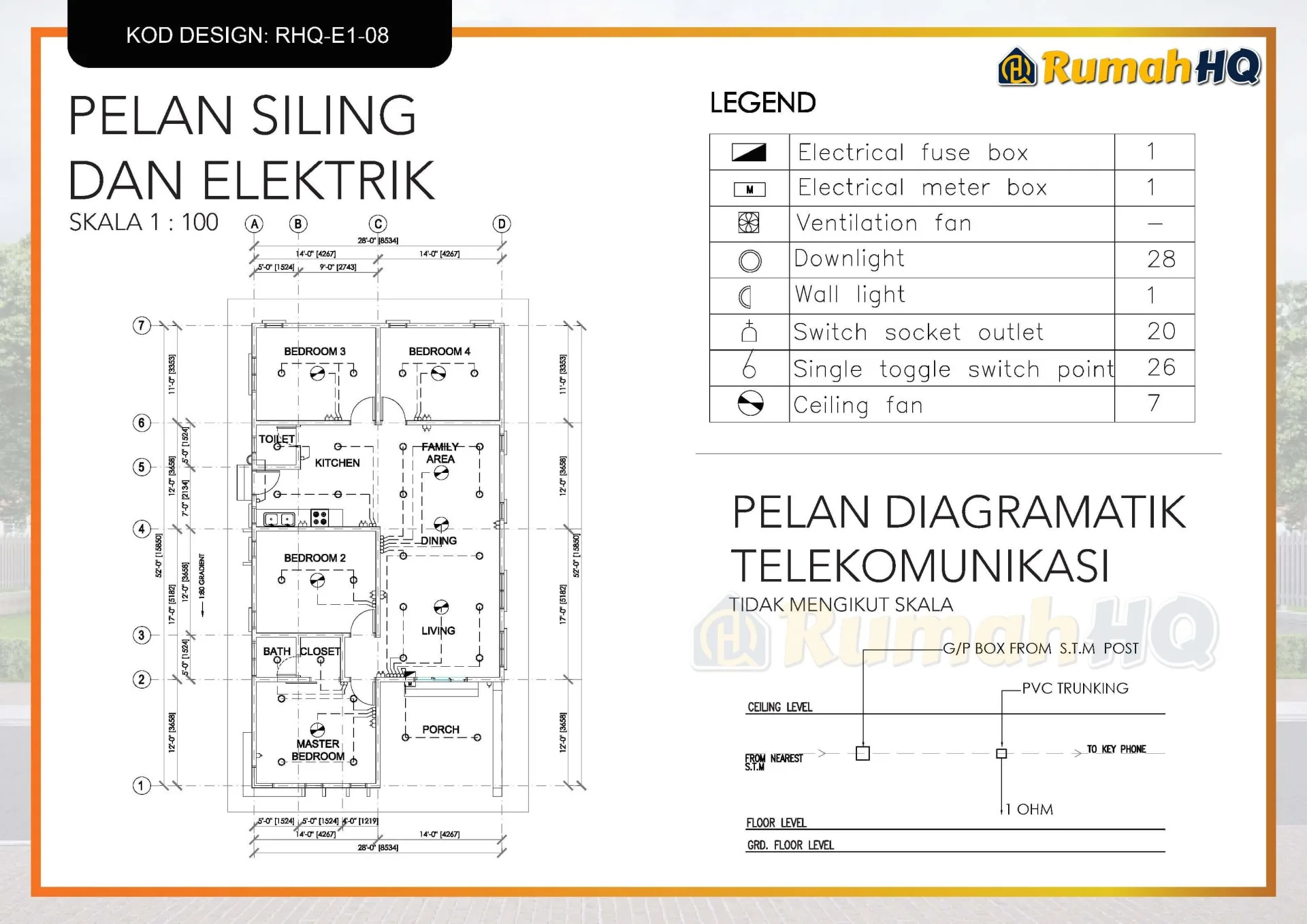 Rekabentuk Design Rumah RHQ E1 08 15