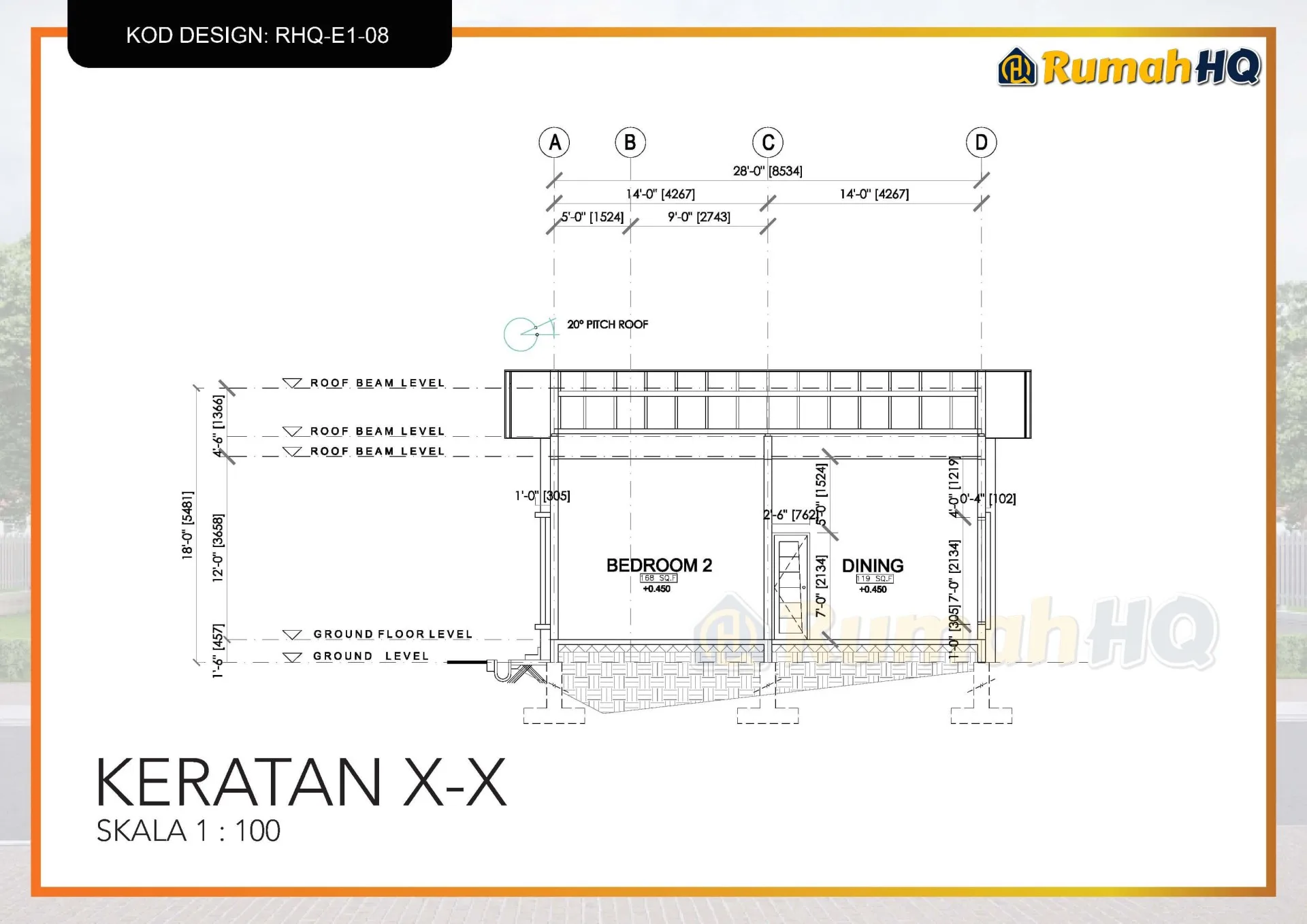 Rekabentuk Design Rumah RHQ E1 08 8