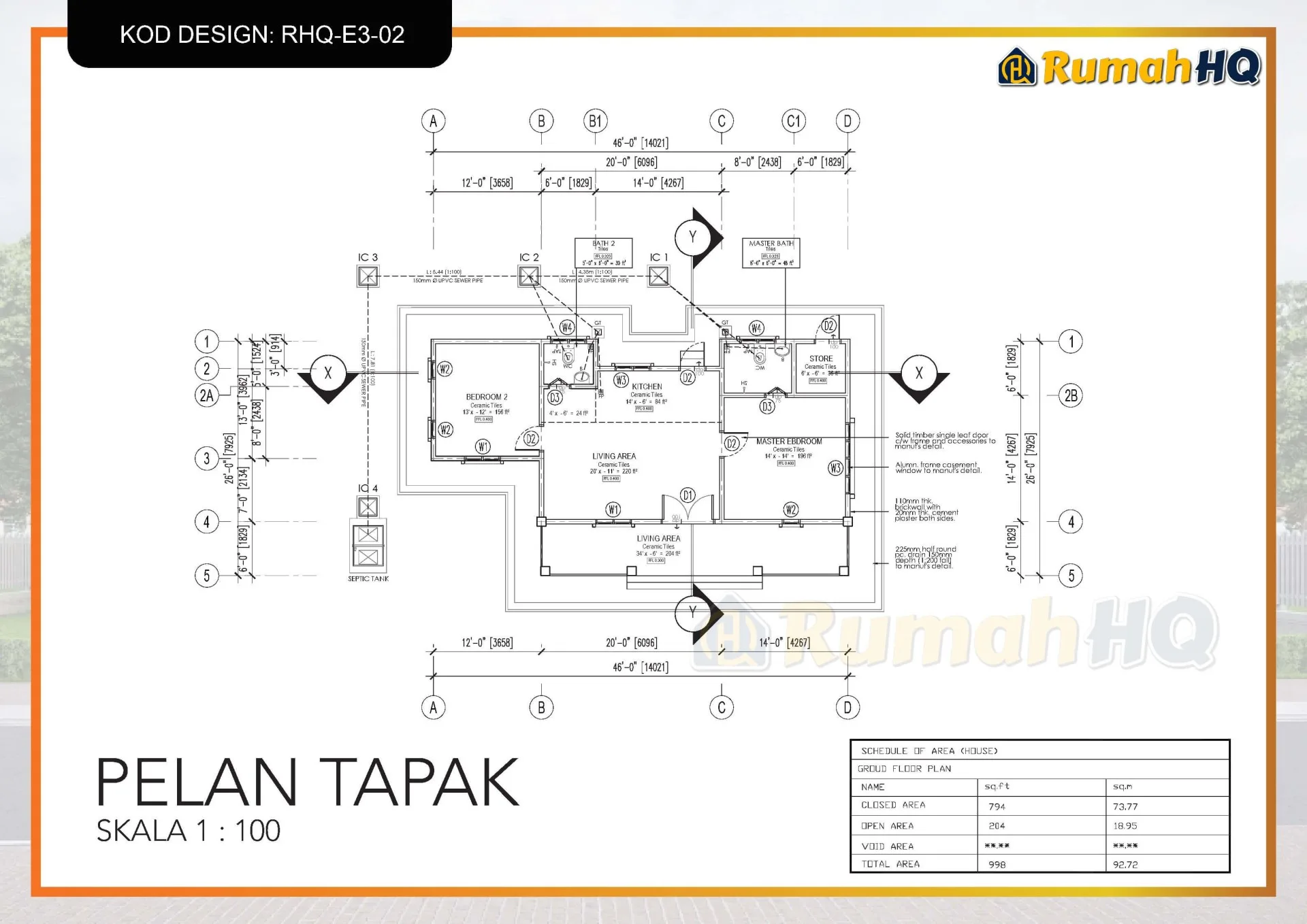 Rekabentuk Design Rumah RHQ E3 02 6