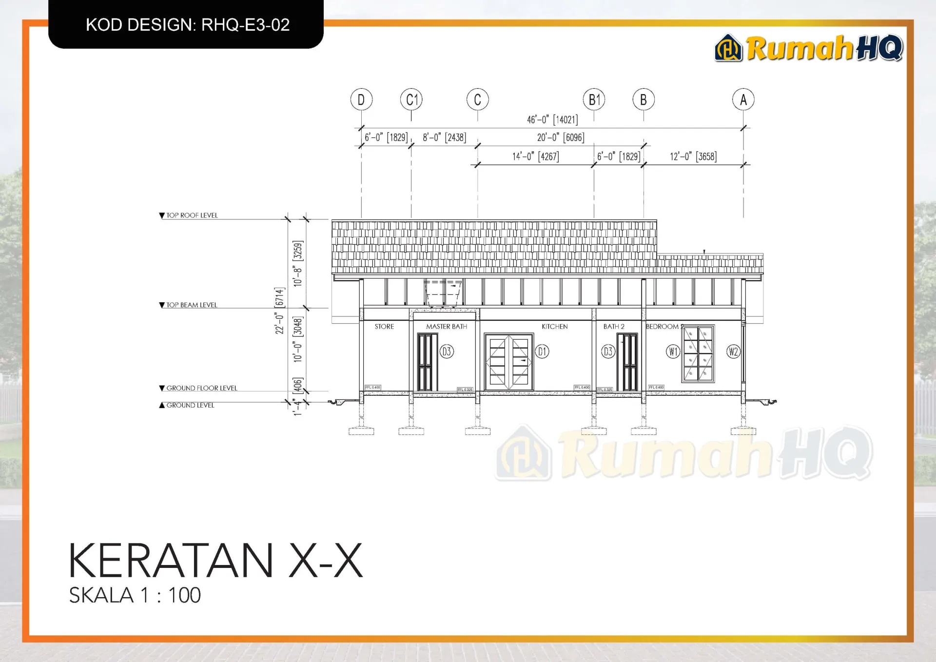 Rekabentuk Design Rumah RHQ E3 02 8