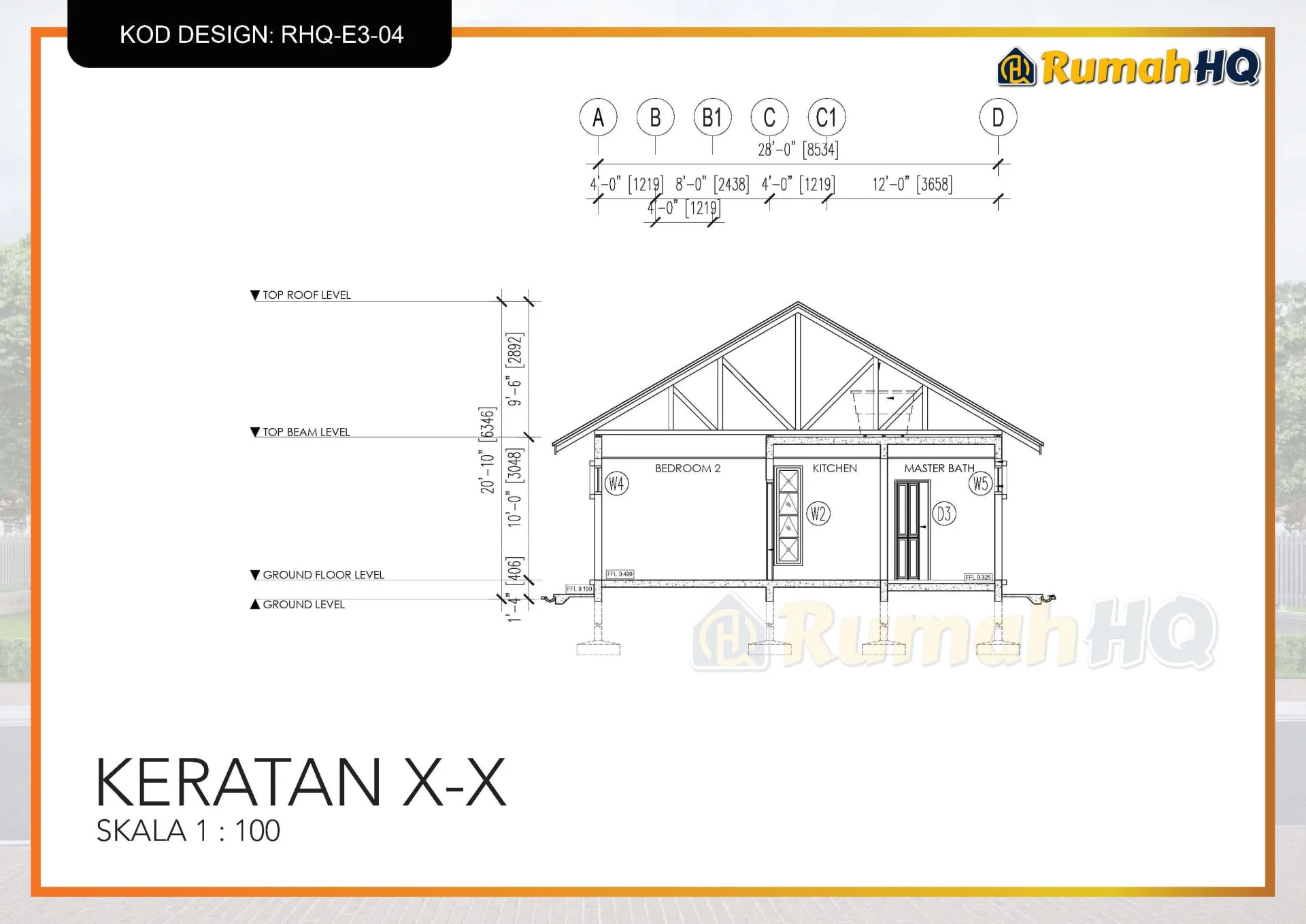 Rekabentuk Design Rumah RHQ E3 04 8