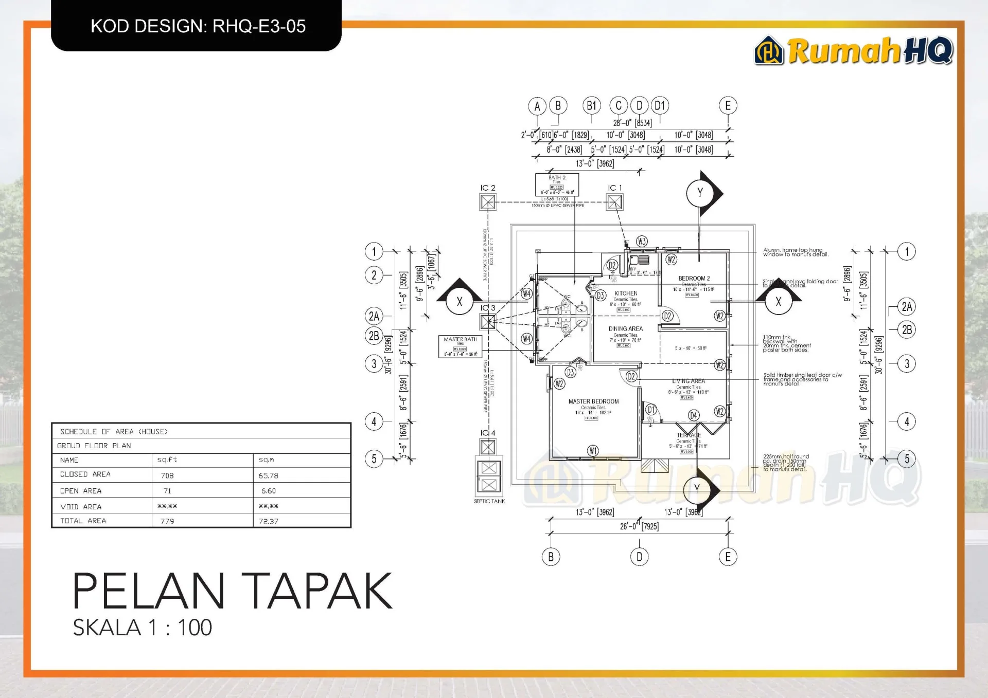 Rekabentuk Design Rumah RHQ E3 05 6