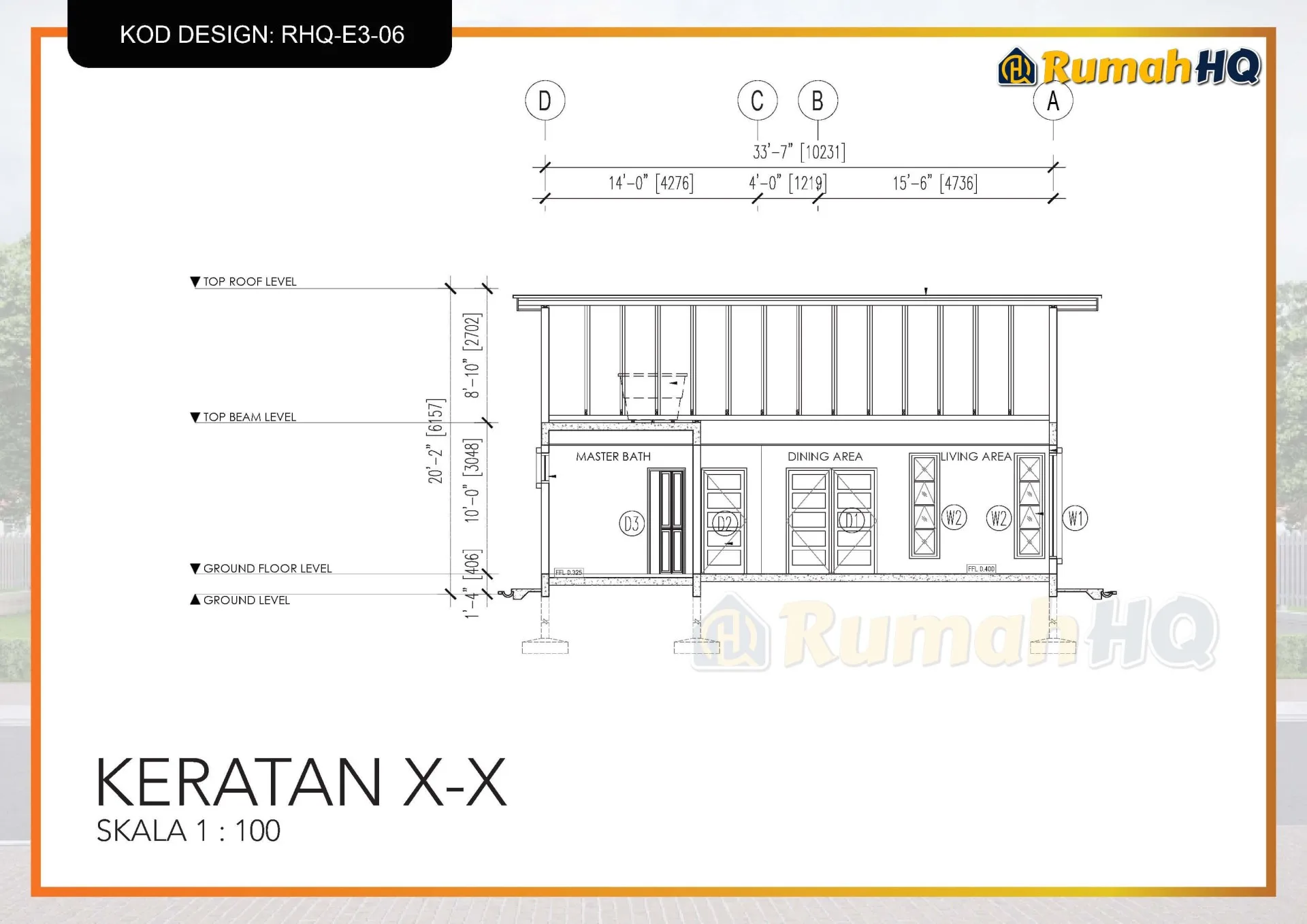 Rekabentuk Design Rumah RHQ E3 06 8